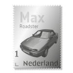 ZIlveren Postzegel Roadster